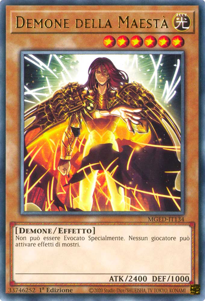 MGED-IT134 Demone della Maesta' rara 1a Edizione (IT) -NEAR MINT-