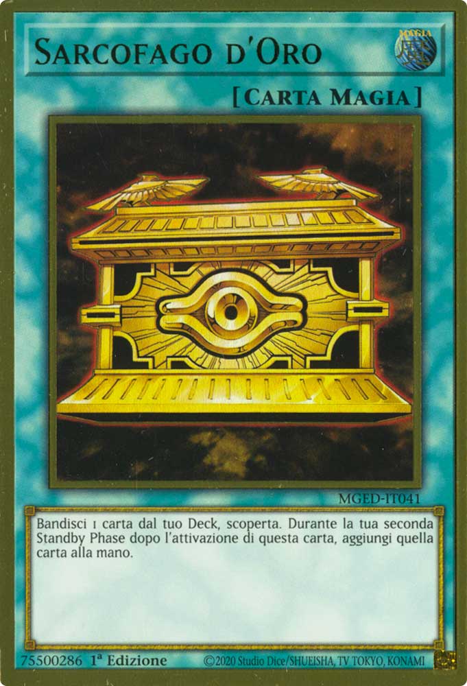 MGED-IT041 Sarcofago d'Oro premium rara oro 1a Edizione (IT) -NEAR MINT-