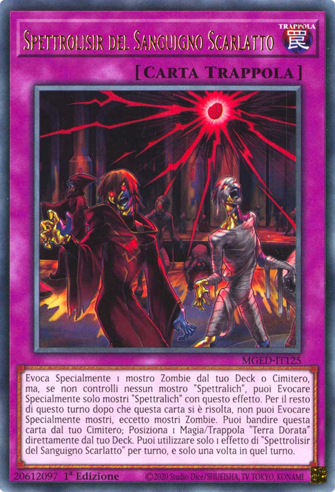 MGED-IT125 Spettrolisir del Sanguigno Scarlatto rara 1a Edizione (IT) -NEAR MINT-