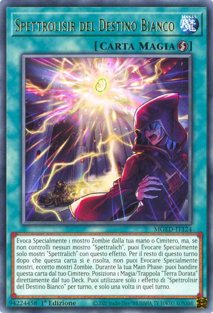 MGED-IT124 Spettrolisir del Destino Bianco rara 1a Edizione (IT) -NEAR MINT-