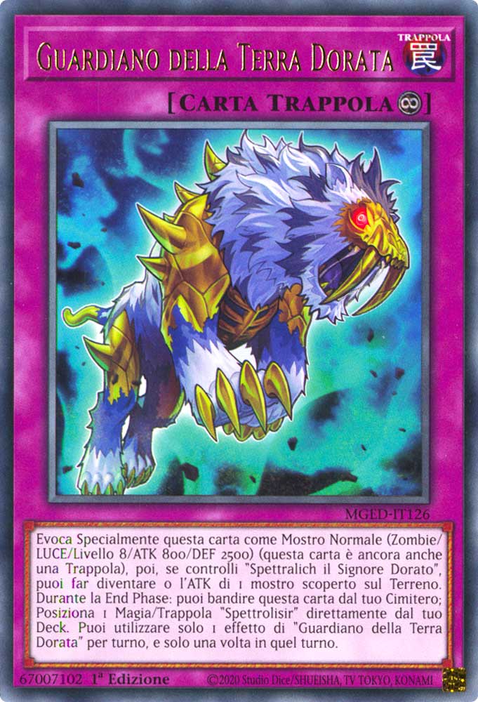 MGED-IT126 Guardiano della Terra Dorata rara 1a Edizione (IT) -NEAR MINT-