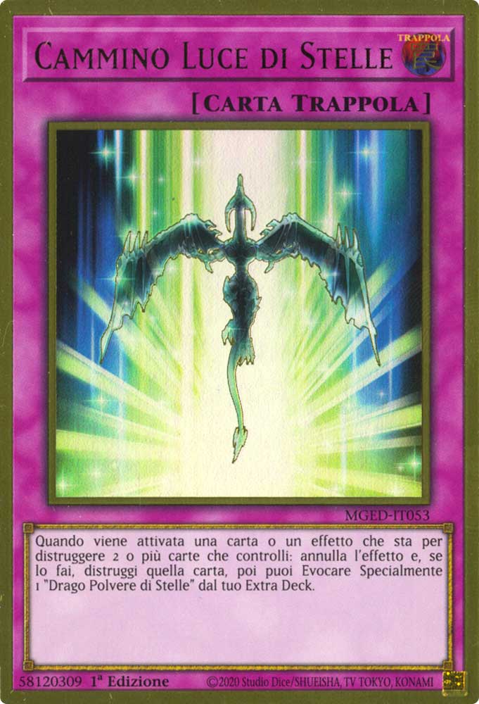 MGED-IT053 Cammino Luce di Stelle premium rara oro 1a Edizione (IT) -NEAR MINT-