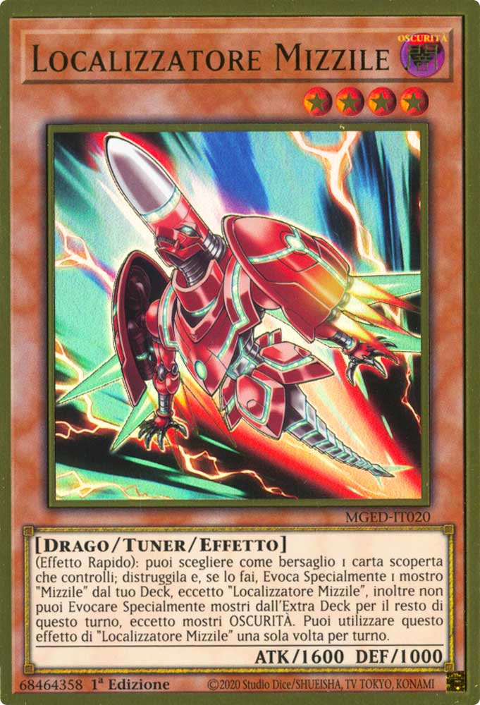 MGED-IT020 Localizzatore Mizzile premium rara oro 1a Edizione (IT) -NEAR MINT-