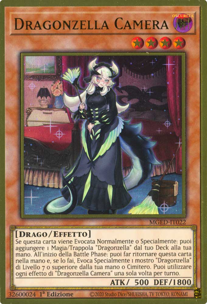 MGED-IT022 Dragonzella Camera premium rara oro 1a Edizione (IT) -NEAR MINT-