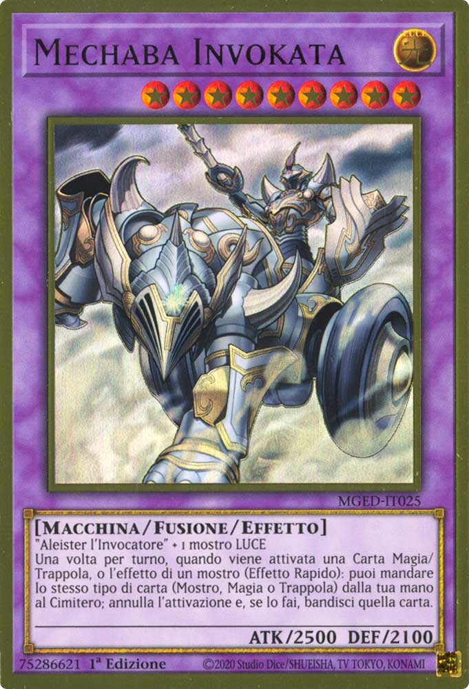 MGED-IT025 Mechaba Invokata premium rara oro 1a Edizione (IT) -NEAR MINT-