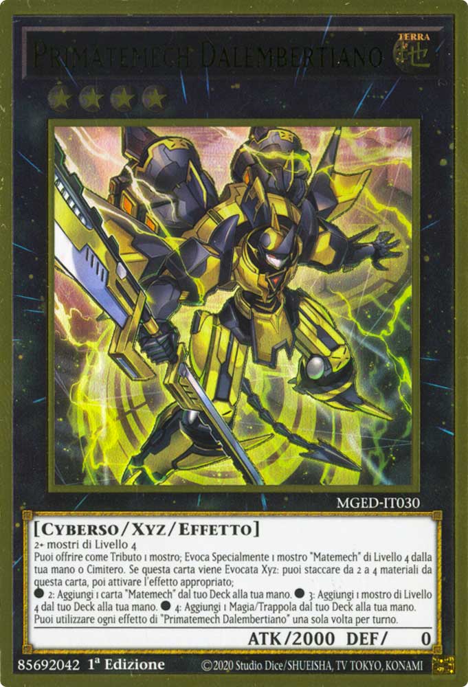 MGED-IT030 Primatemech Dalembertiano premium rara oro 1a Edizione (IT) -NEAR MINT-