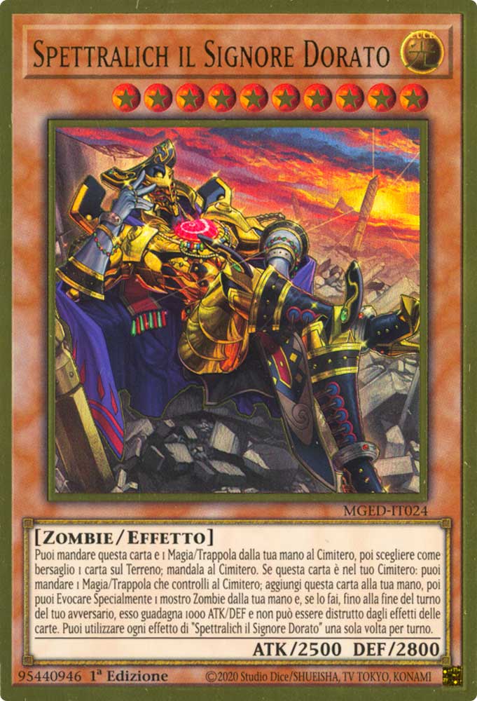 MGED-IT024 Spettralich il Signore Dorato premium rara oro 1a Edizione (IT) -NEAR MINT-