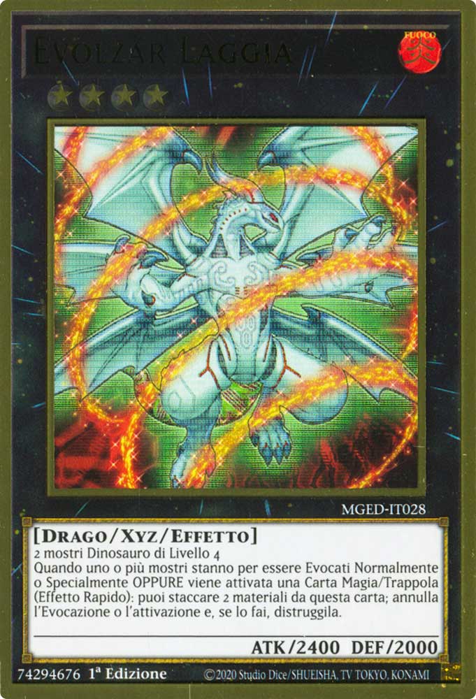 MGED-IT028 Evolzar Laggia premium rara oro 1a Edizione (IT) -NEAR MINT-