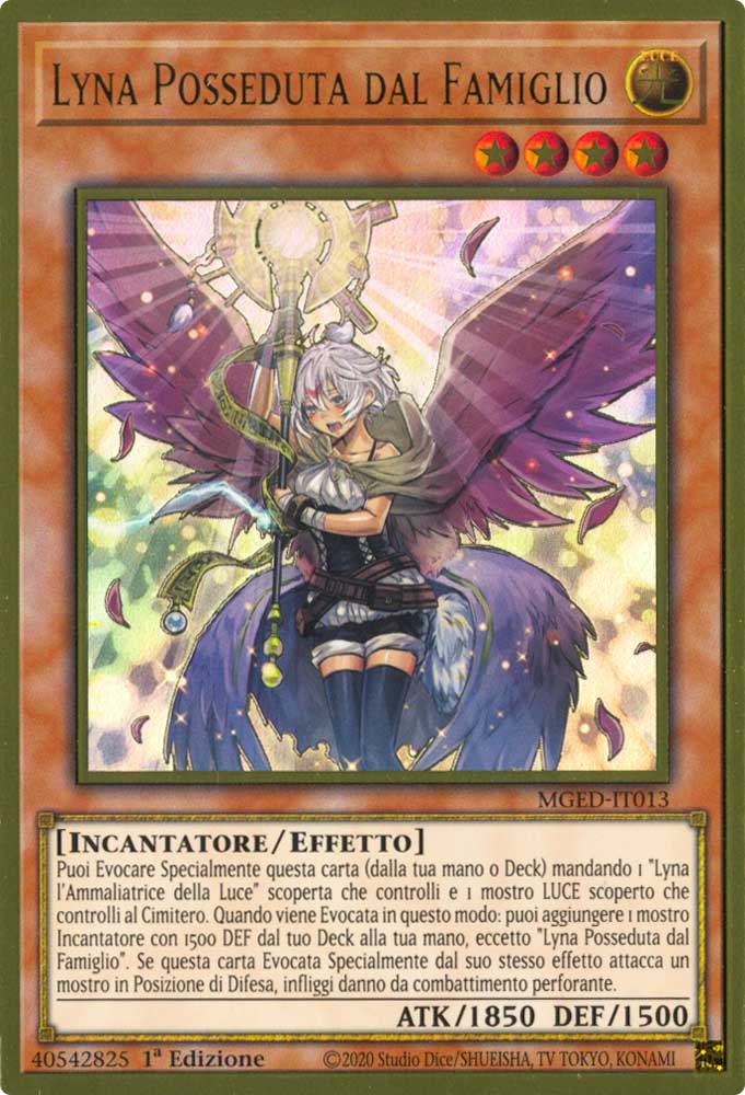 MGED-IT013 Lyna Posseduta dal Famiglio premium rara oro 1a Edizione (IT) -NEAR MINT-