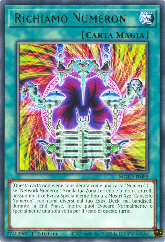 MGED-IT088 Richiamo Numeron rara 1a Edizione (IT) -NEAR MINT-
