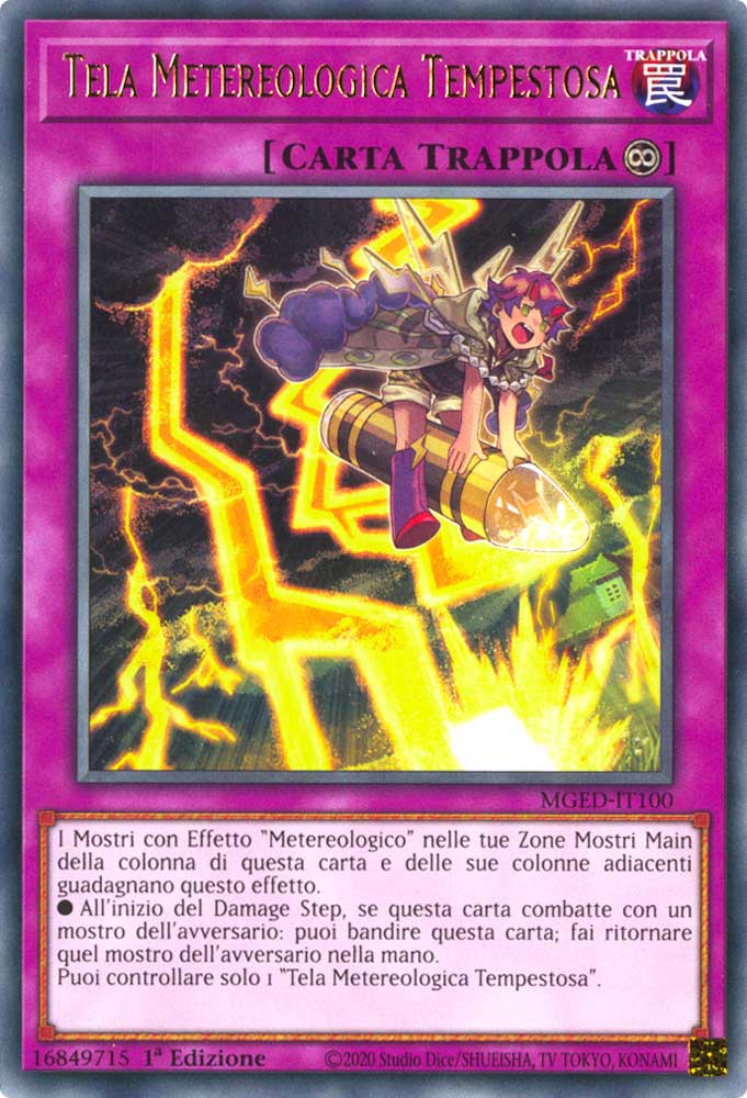 MGED-IT100 Tela Metereologica Tempestosa rara 1a Edizione (IT) -NEAR MINT-
