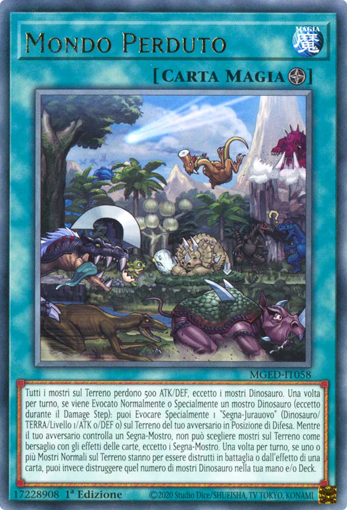 MGED-IT058 Mondo Perduto rara 1a Edizione (IT) -NEAR MINT-