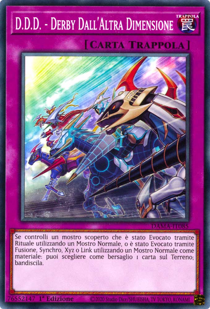 DAMA-IT085 D.D.D. - Derby Dall'Altra Dimensione comune 1a Edizione (IT) -NEAR MINT-
