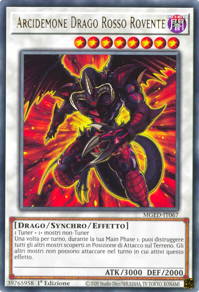 MGED-IT067 Arcidemone Drago Rosso Rovente rara 1a Edizione (IT) -NEAR MINT-