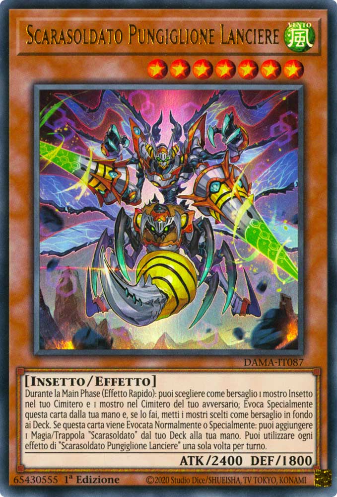 DAMA-IT087 Scarasoldato Pungiglione Lanciere ultra rara 1a Edizione (IT) -NEAR MINT-