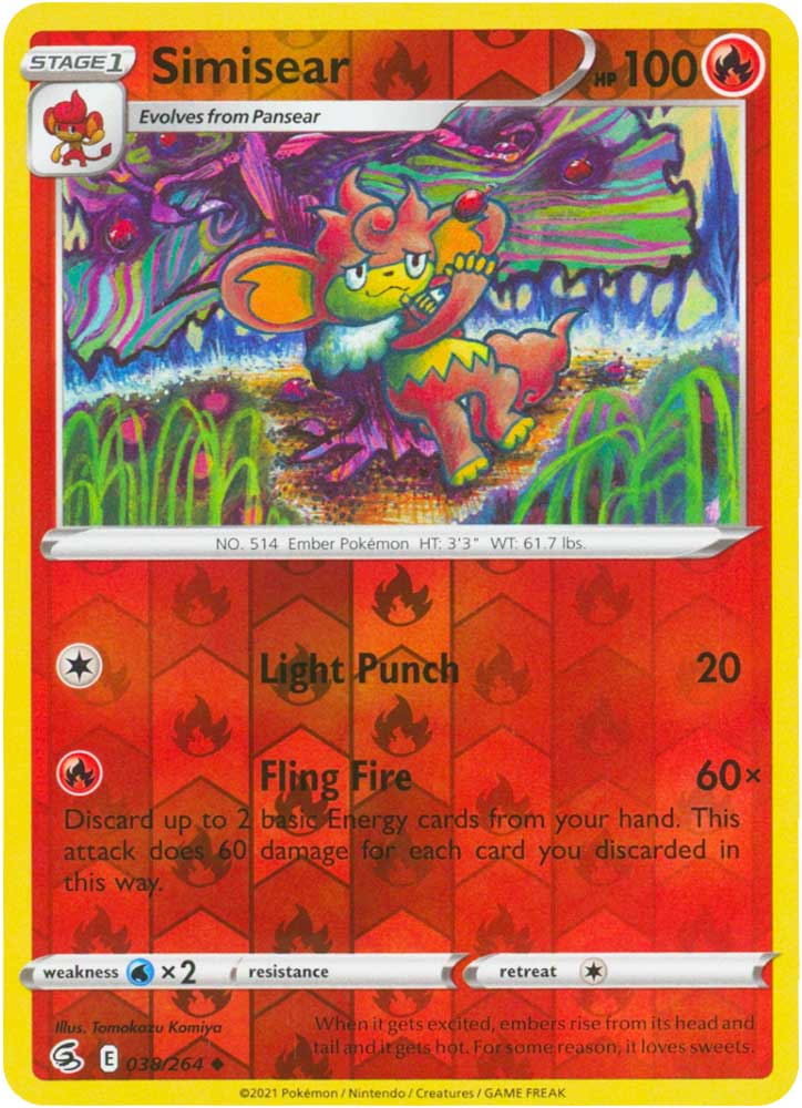 038 / 264 Simisear Non Comune Reverse foil (EN) -NEAR MINT-