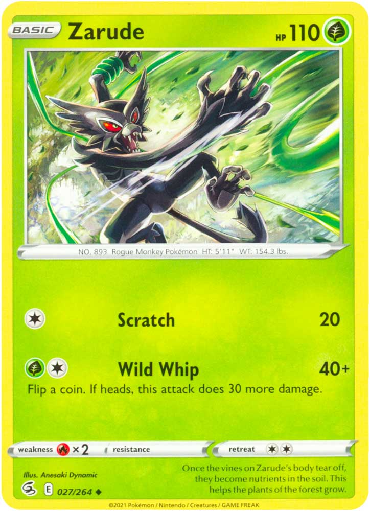 027 / 264 Zarude Non Comune normale (EN) -NEAR MINT-