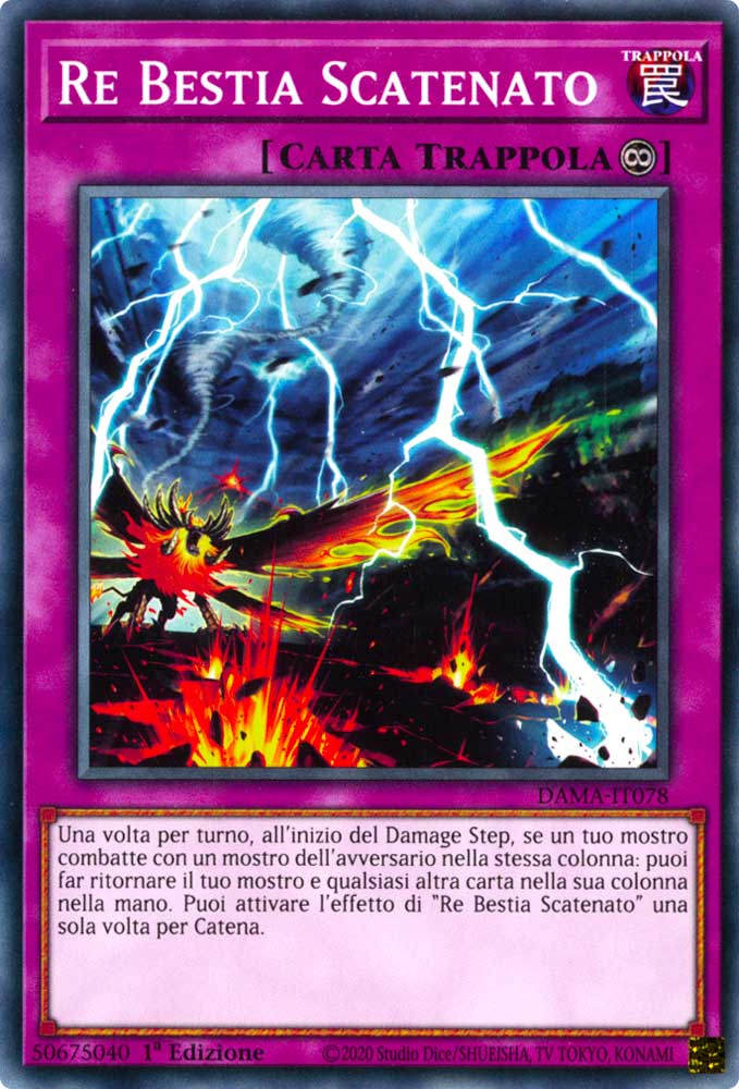 DAMA-IT078 Re Bestia Scatenato comune 1a Edizione (IT) -NEAR MINT-