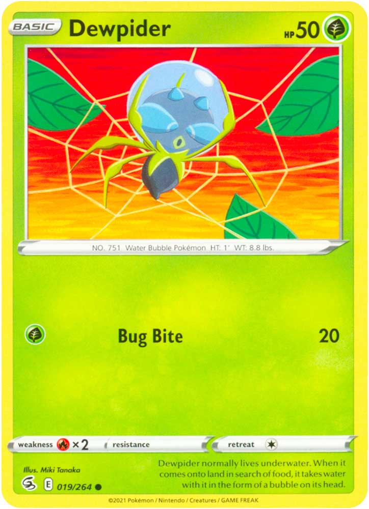 019 / 264 Dewpider Comune normale (EN) -NEAR MINT-