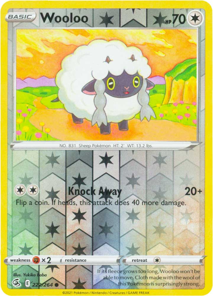 222 / 264 Wooloo Comune Reverse foil (EN) -NEAR MINT-