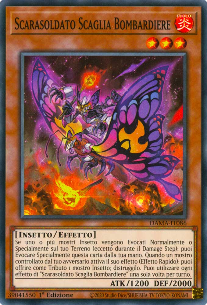 DAMA-IT086 Scarasoldato Scaglia Bombardiere super rara 1a Edizione (IT) -NEAR MINT-