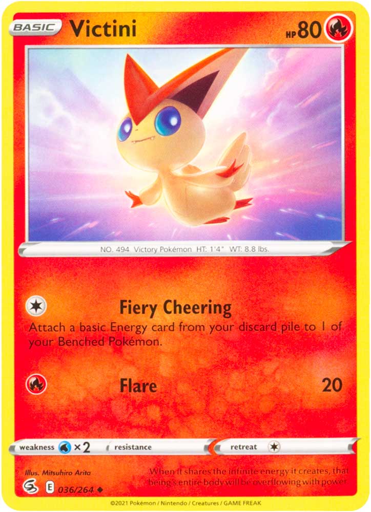 036 / 264 Victini Non Comune normale (EN) -NEAR MINT-