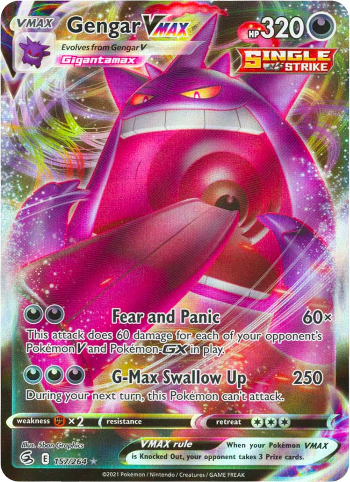 157 / 264 Gengar VMAX Rara Holo VMAX foil (EN) -NEAR MINT-