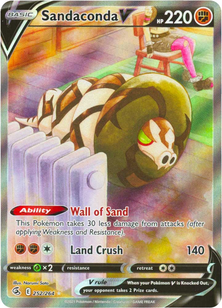 252 / 264 Sandaconda V Ultra Rara V Full Art foil (EN) -NEAR MINT-