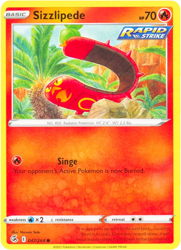 047 / 264 Sizzlipede Comune normale (EN) -NEAR MINT-