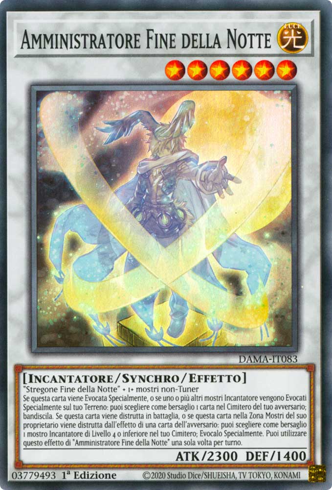DAMA-IT083 Amministratore Fine della Notte super rara 1a Edizione (IT) -NEAR MINT-