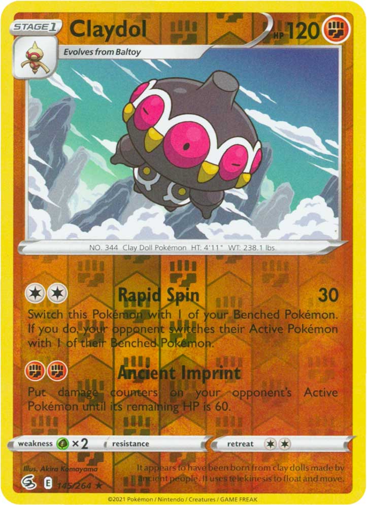 145 / 264 Claydol Rara Reverse foil (EN) -NEAR MINT-