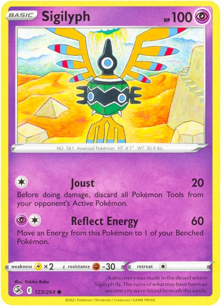 123 / 264 Sigilyph Comune normale (EN) -NEAR MINT-