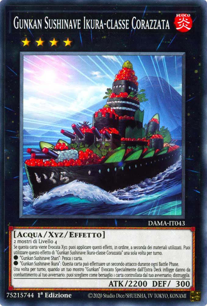 DAMA-IT043 Gunkan Sushinave Ikura-classe Corazzata comune 1a Edizione (IT) -NEAR MINT-