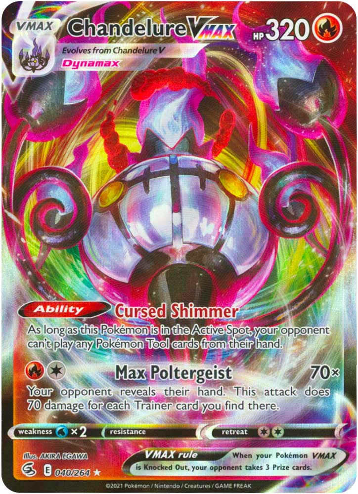 040 / 264 Chandelure VMAX Rara Holo VMAX foil (EN) -NEAR MINT-