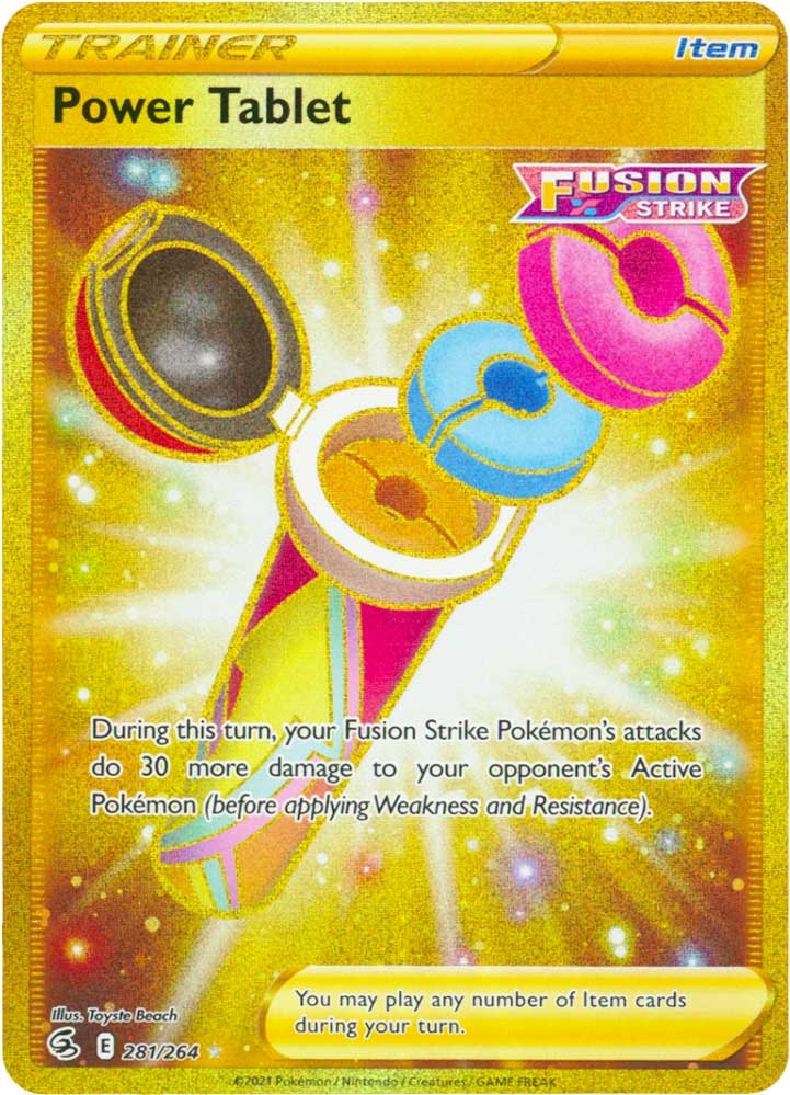 281 / 264 Power Tablet Rara Segreta Gold foil (EN) -NEAR MINT-