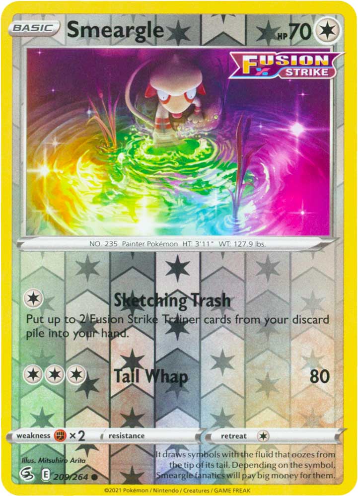 209 / 264 Smeargle Comune Reverse foil (EN) -NEAR MINT-