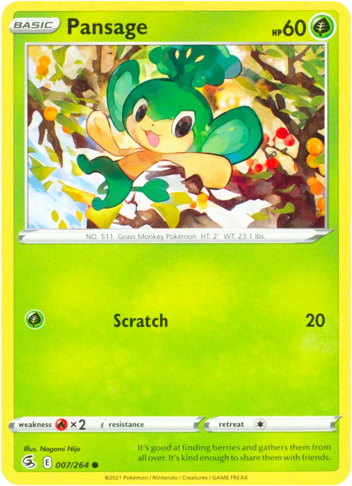 007 / 264 Pansage Comune normale (EN) -NEAR MINT-