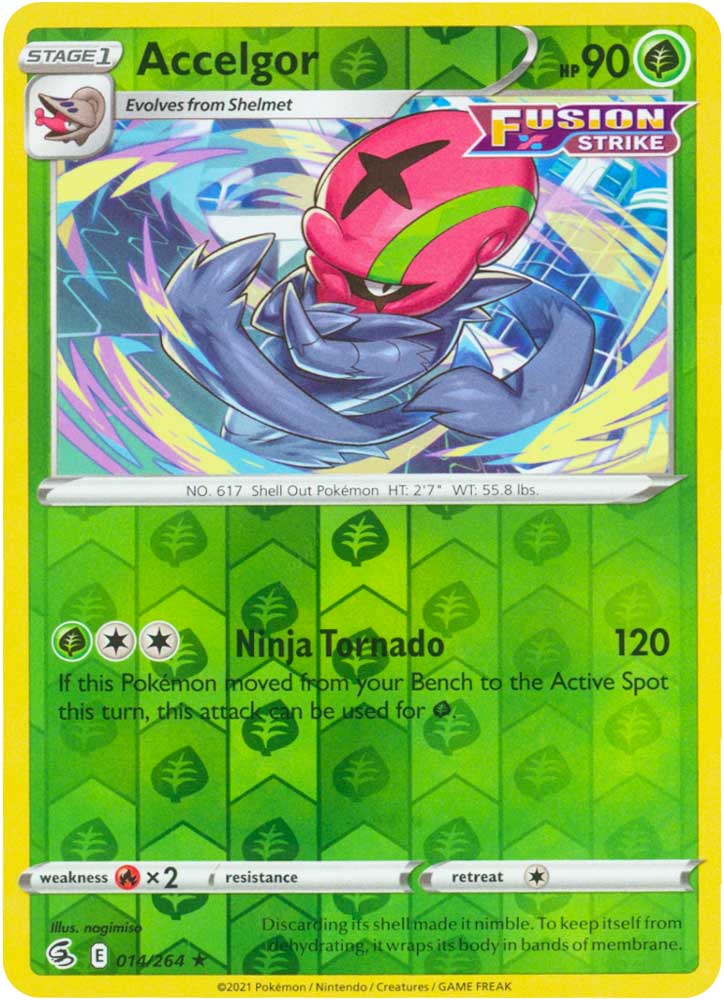 014 / 264 Accelgor Rara Reverse foil (EN) -NEAR MINT-