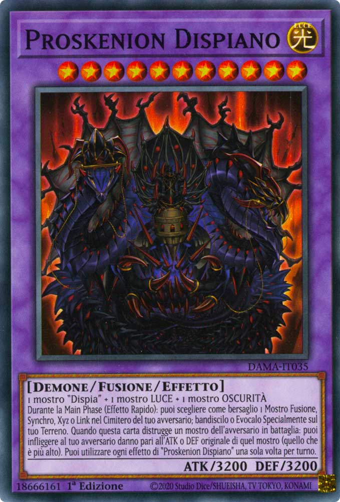 DAMA-IT035 Proskenion Dispiano super rara 1a Edizione (IT) -NEAR MINT-
