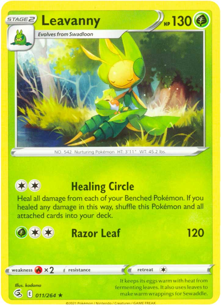 011 / 264 Leavanny Rara normale (EN) -NEAR MINT-