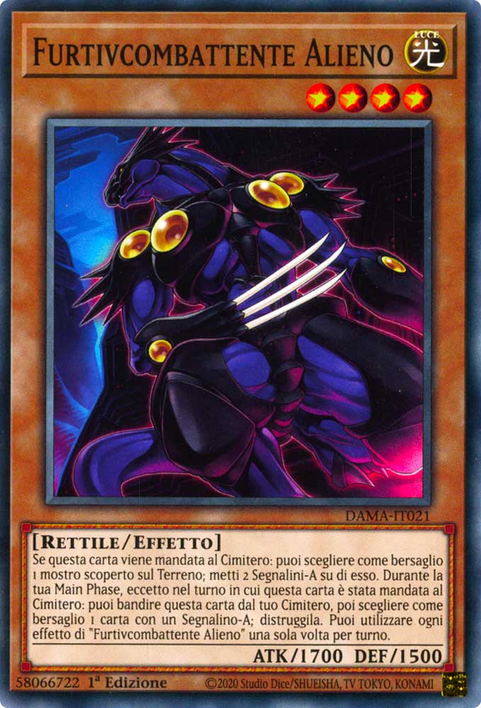 DAMA-IT021 Furtivcombattente Alieno comune 1a Edizione (IT) -NEAR MINT-