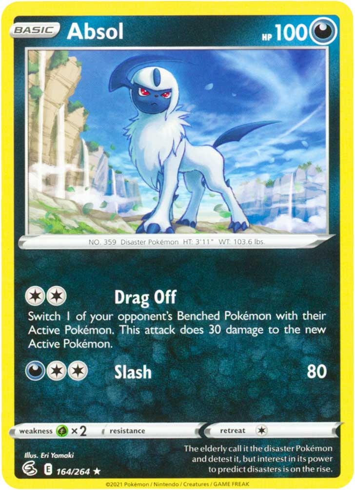 164 / 264 Absol Rara normale (EN) -NEAR MINT-