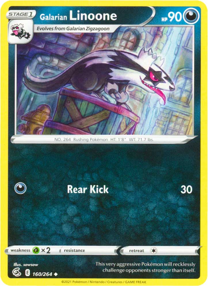 160 / 264 Galarian Linoone Non Comune normale (EN) -NEAR MINT-