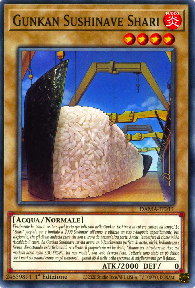DAMA-IT011 Gunkan Sushinave Shari comune 1a Edizione (IT) -NEAR MINT-