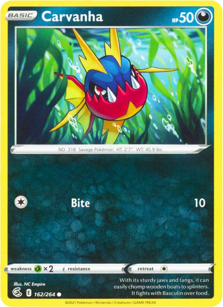 162 / 264 Carvanha Comune normale (EN) -NEAR MINT-