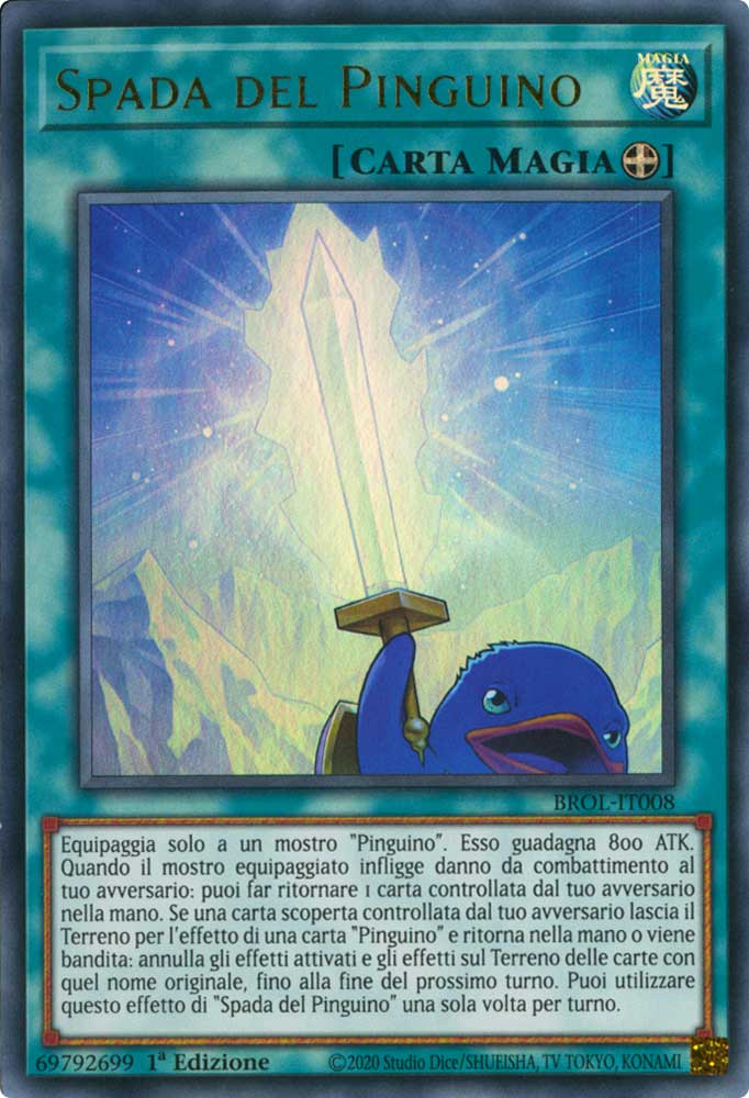 BROL-IT008 Spada del Pinguino ultra rara 1a Edizione (IT) -NEAR MINT-
