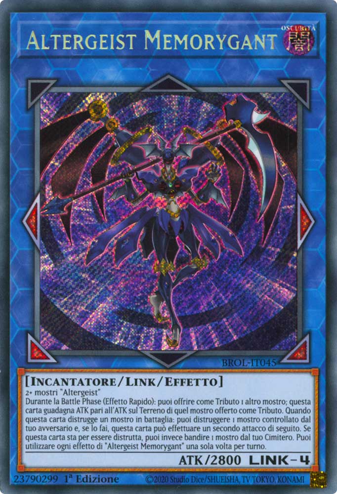 BROL-IT045 Altergeist Memorygant rara segreta 1a Edizione (IT) -NEAR MINT-