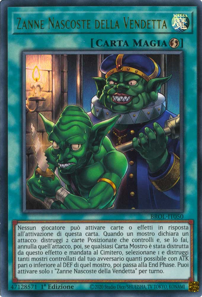 BROL-IT050 Zanne Nascoste della Vendetta ultra rara 1a Edizione (IT) -NEAR MINT-