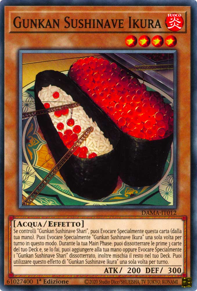 DAMA-IT012 Gunkan Sushinave Ikura comune 1a Edizione (IT) -NEAR MINT-