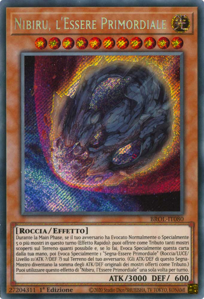 BROL-IT080 Nibiru, l'Essere Primordiale rara segreta 1a Edizione (IT) -NEAR MINT-